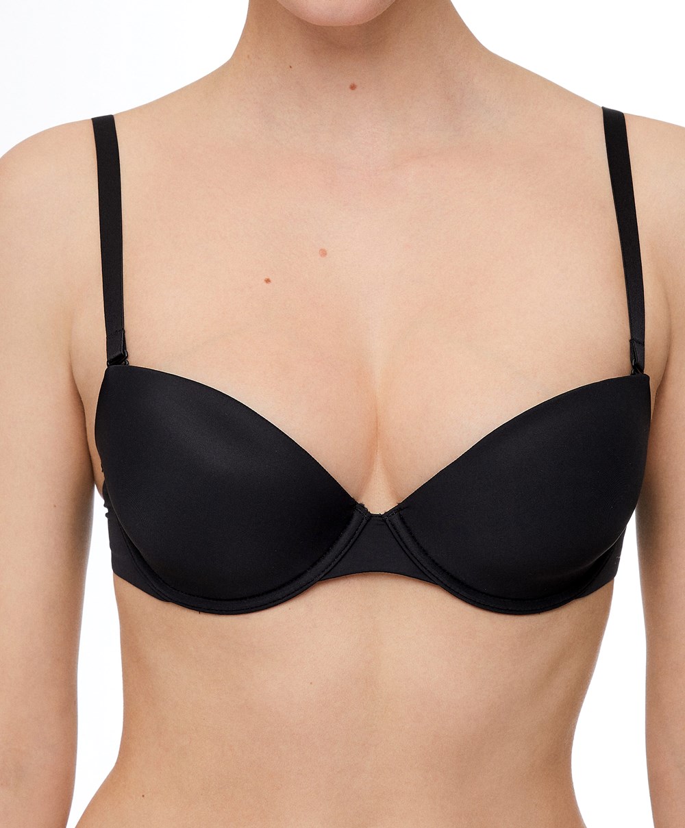 Oysho Polyamide Multiway Classic Bra Svarte | WYCV70245