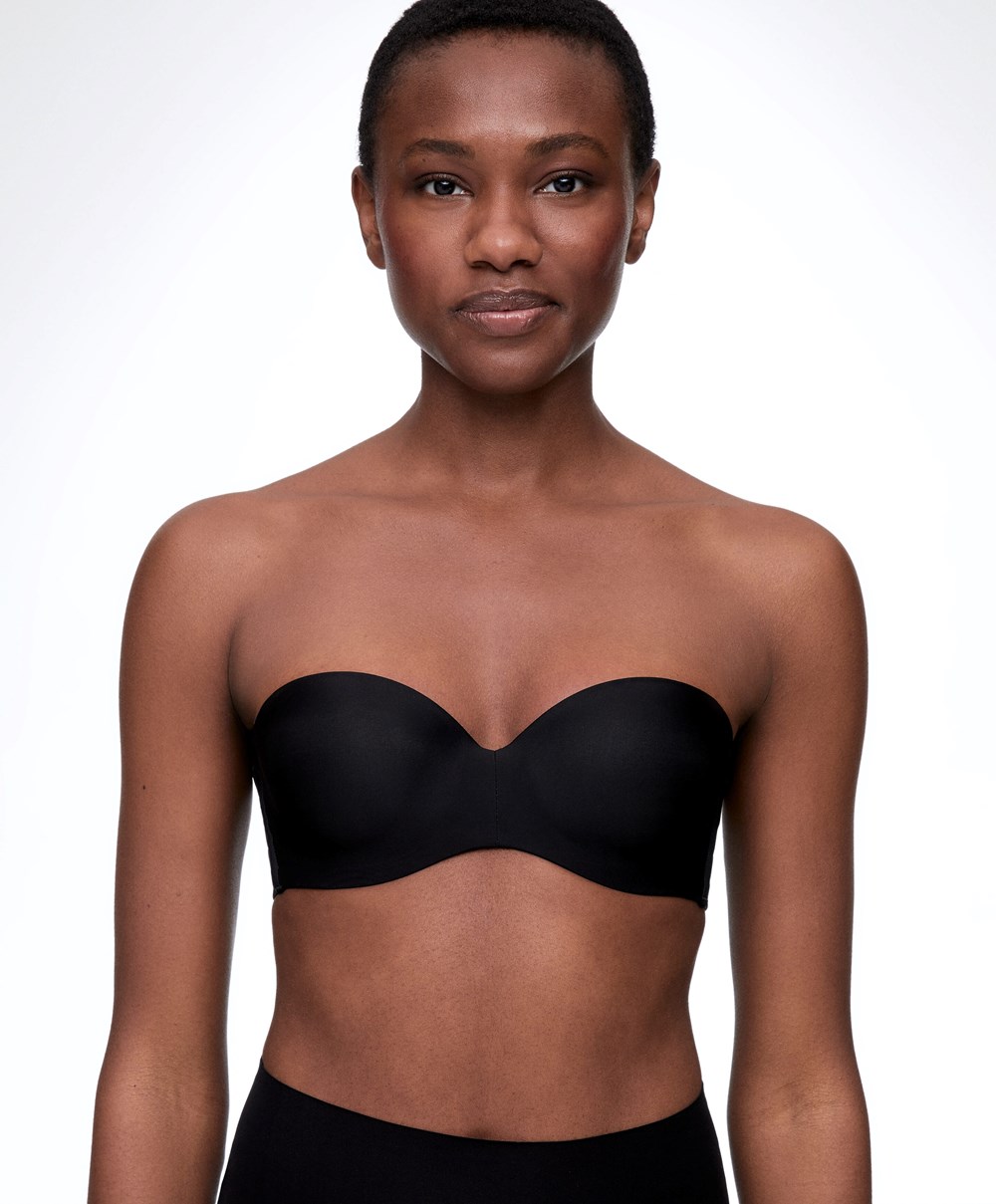 Oysho Polyamide Push-up Bra With Removable Straps Svarte | DPRA96234