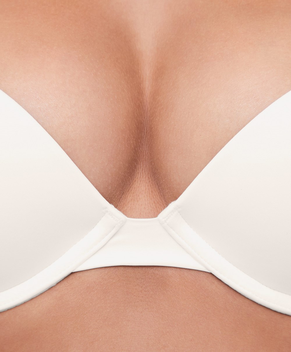 Oysho Push-up Classic Bra In Polyamide Pale Ecru | KHPC98460