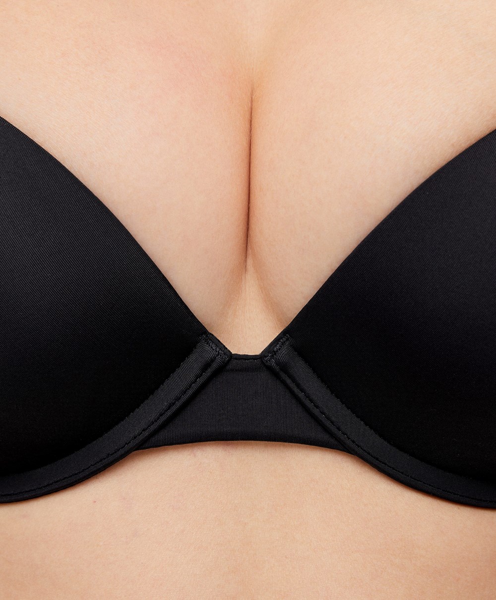 Oysho Push-up Classic Bra In Polyamide Svarte | UGMY87596