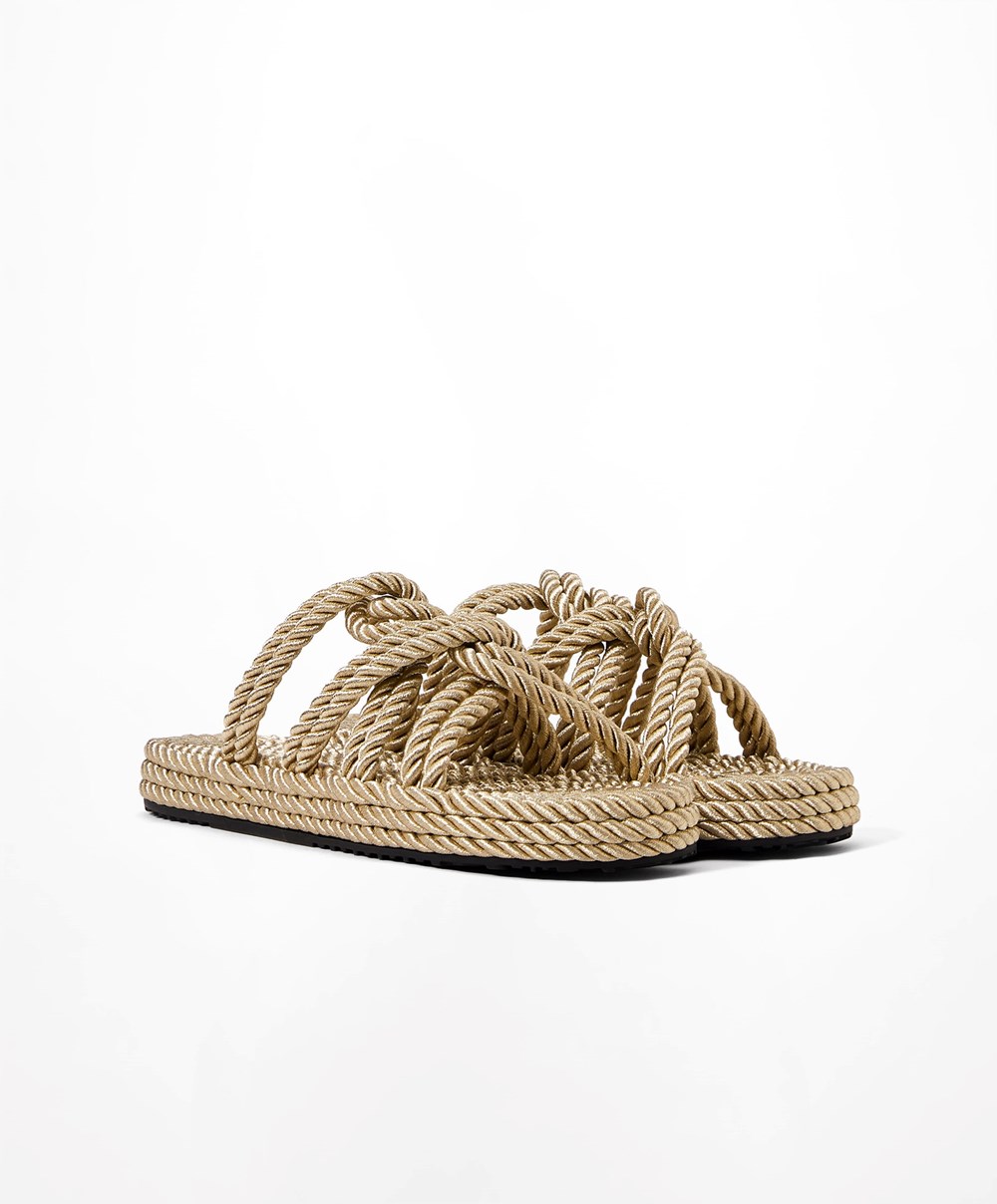 Oysho Rope Sandals Gull | HTEA47196