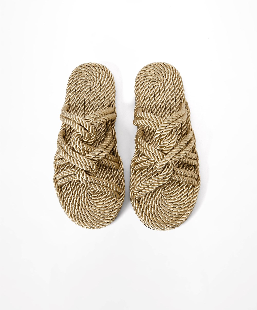 Oysho Rope Sandals Gull | HTEA47196