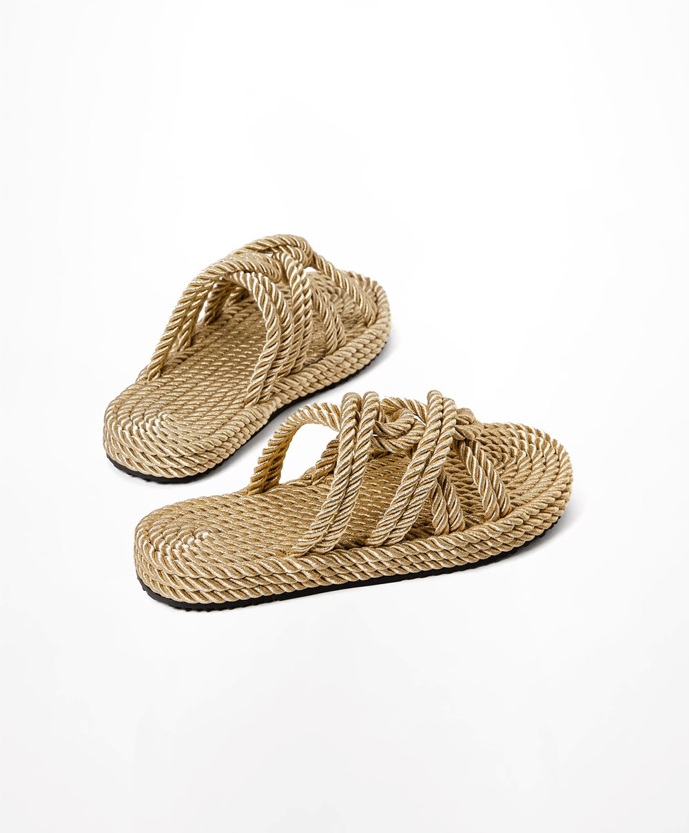 Oysho Rope Sandals Gull | HTEA47196