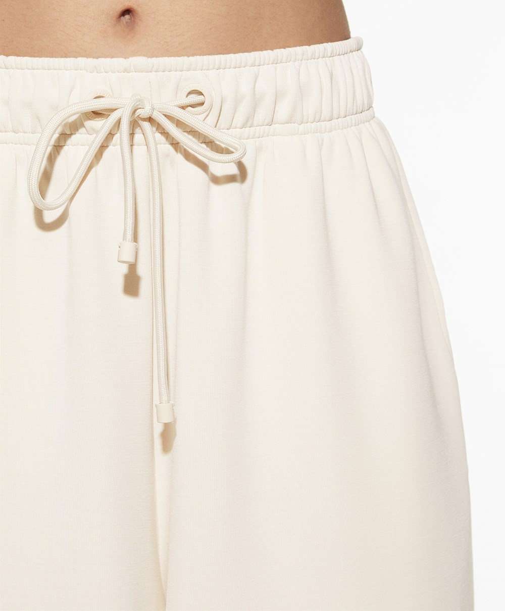 Oysho Soft Touch Modal Bermuda Shorts Stone | IZNL54920