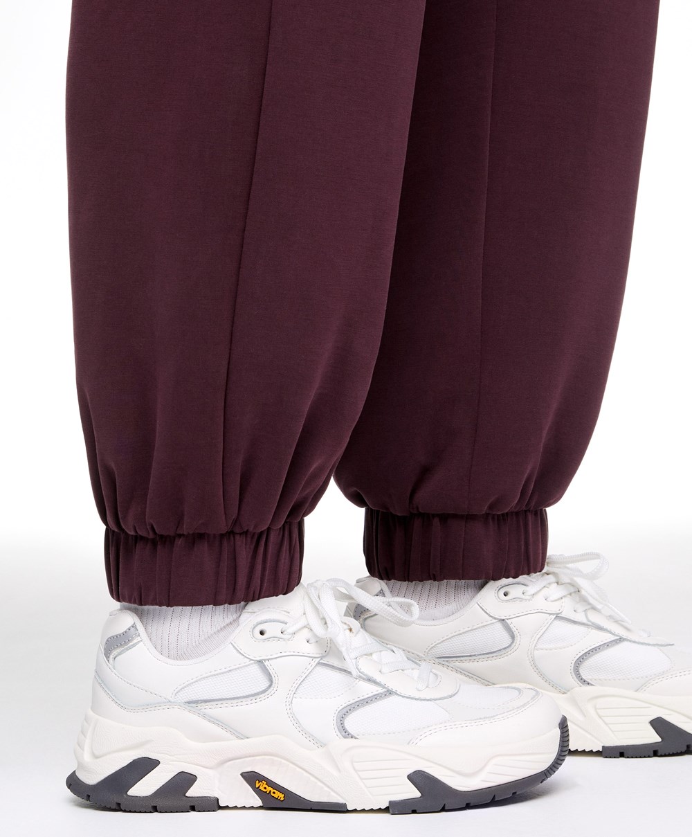 Oysho Soft Touch Modal Joggers Burgunder | MRQO97218