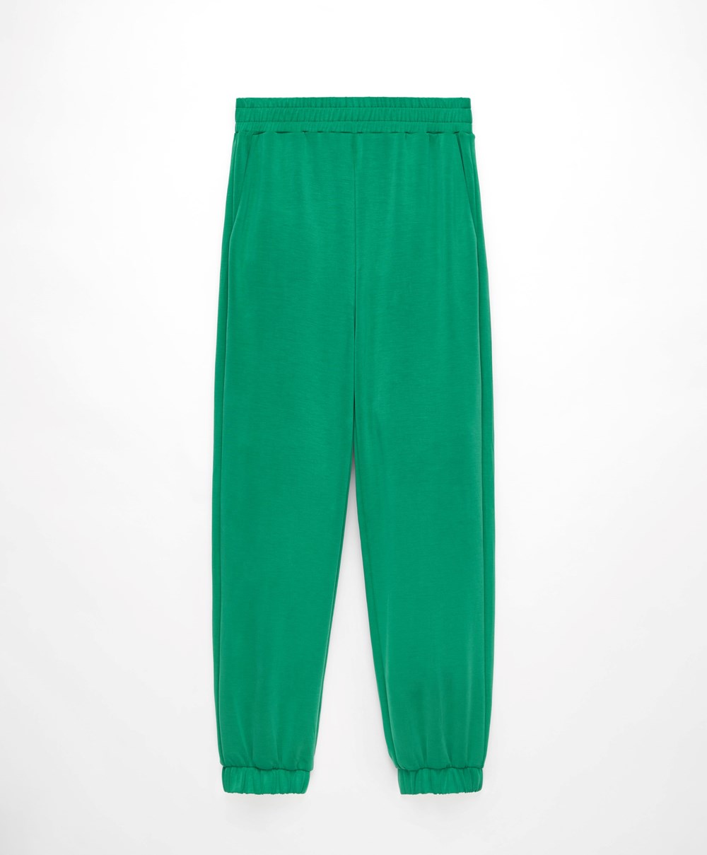 Oysho Soft Touch Modal Joggers Grønn | TKYP09263