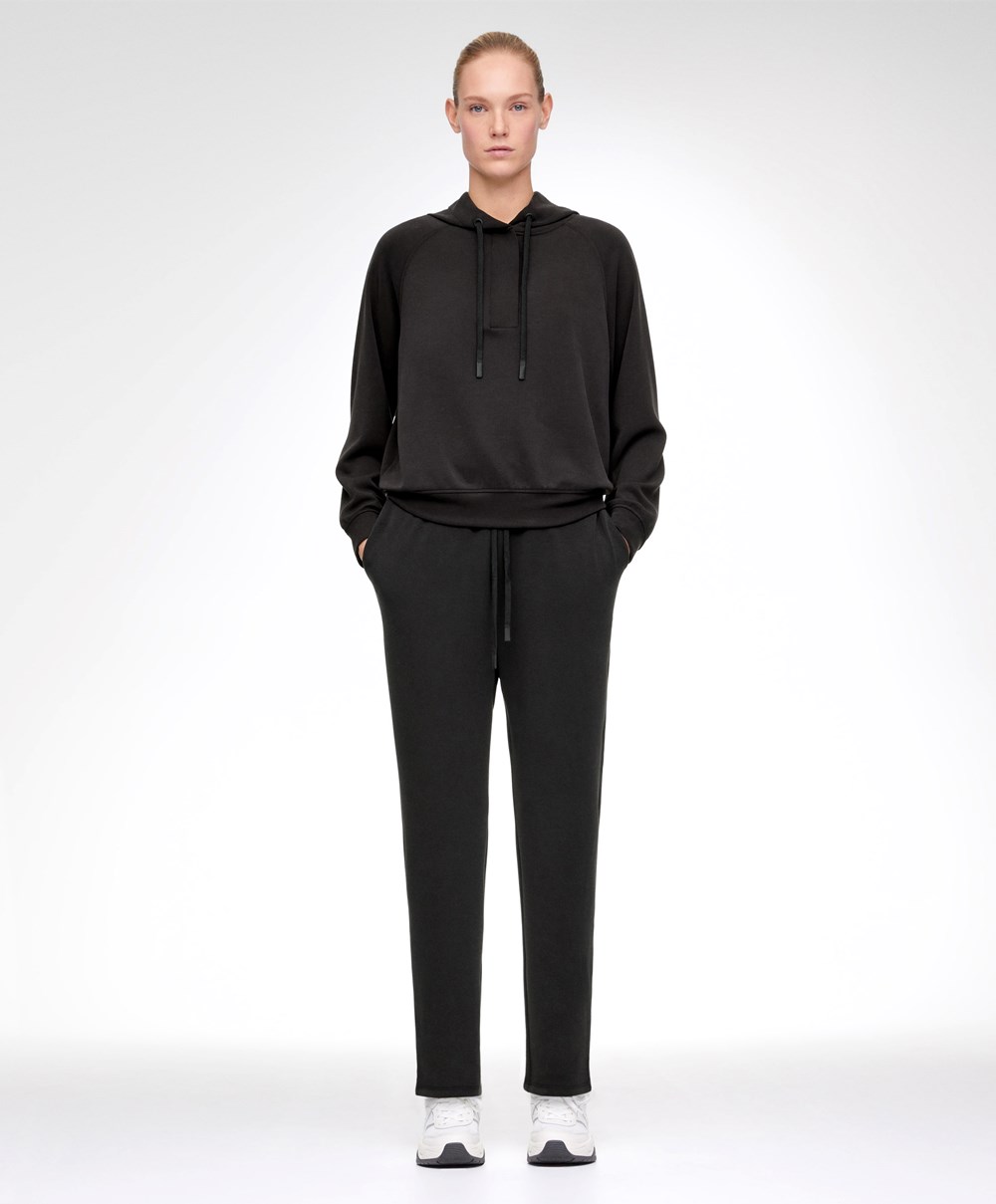 Oysho Soft Touch Modal Sweatshirt Svarte | ZRYL59602