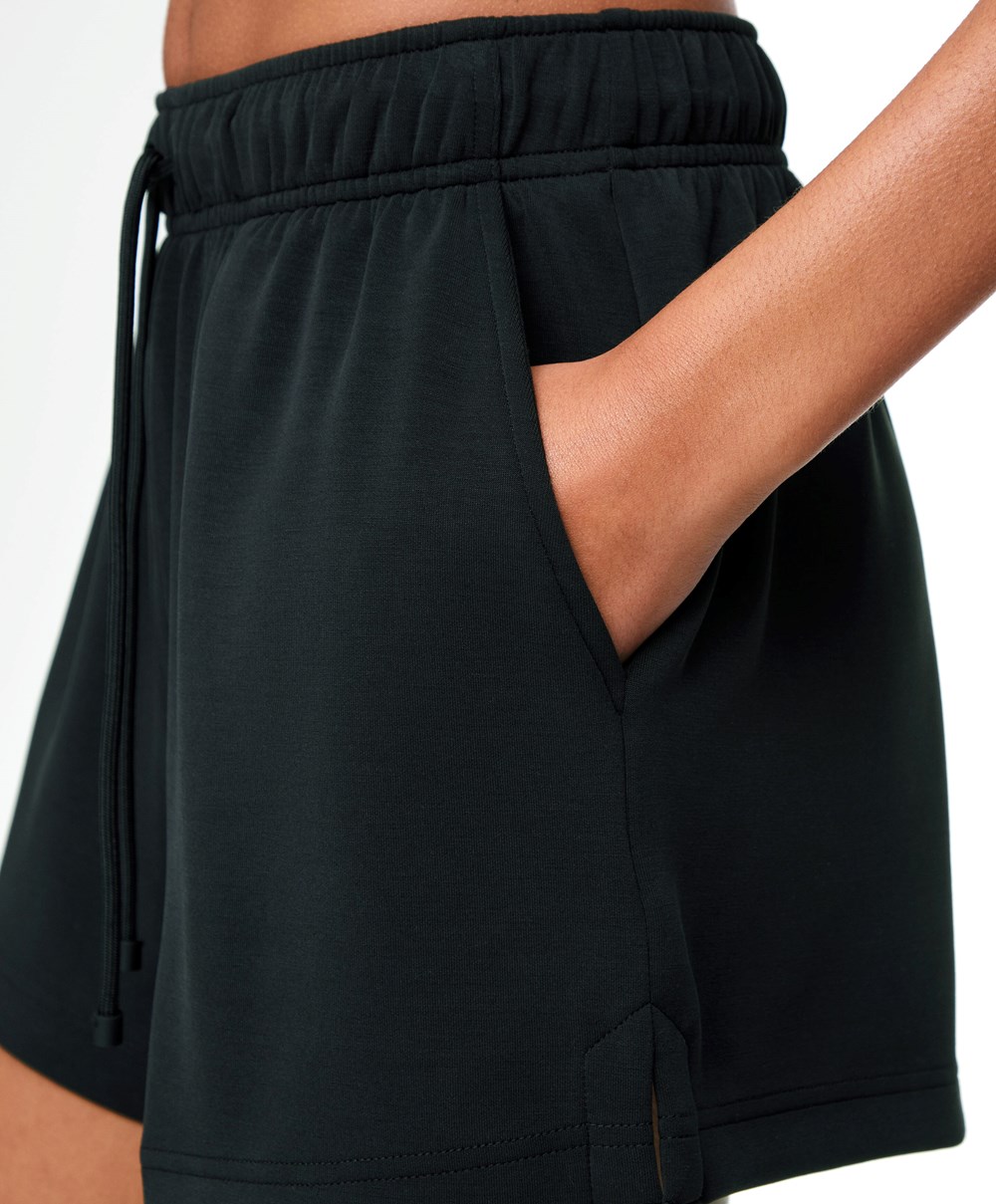 Oysho Soft-touch Modal Shorts Svarte | NXBY01795