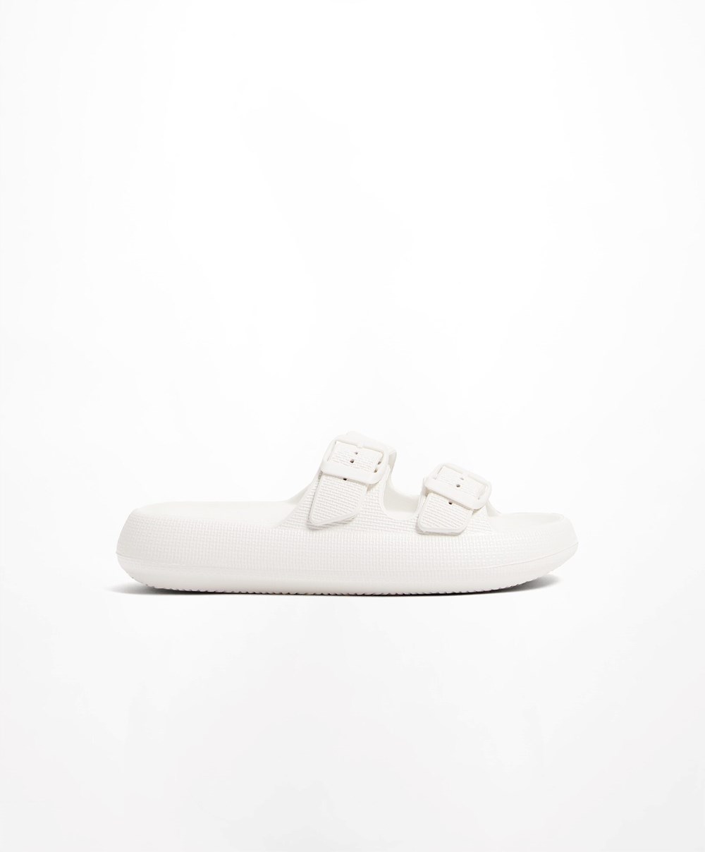 Oysho Spenne Moulded Beachwear Platforms Hvite | CRHM05274