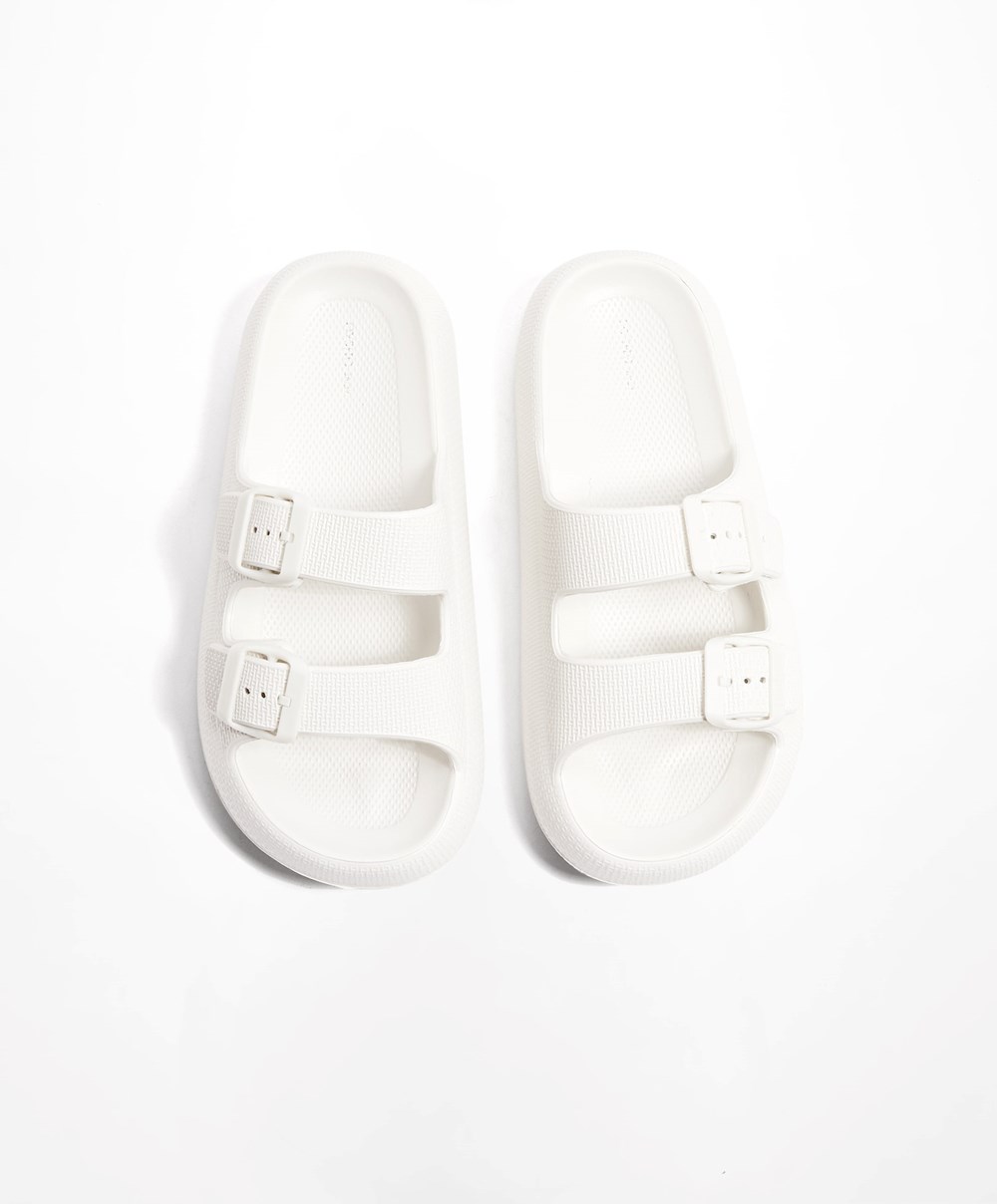 Oysho Spenne Moulded Beachwear Platforms Hvite | CSYZ30187