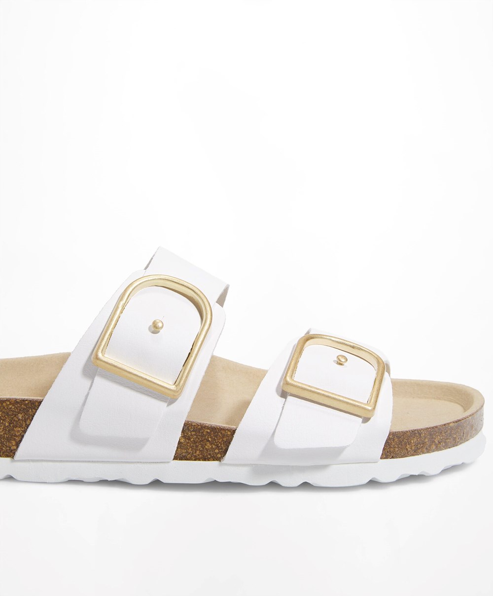 Oysho Spenne Sandals Hvite | NWDI67051