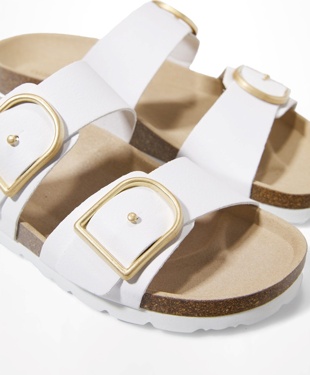 Oysho Spenne Sandals Hvite | NWDI67051