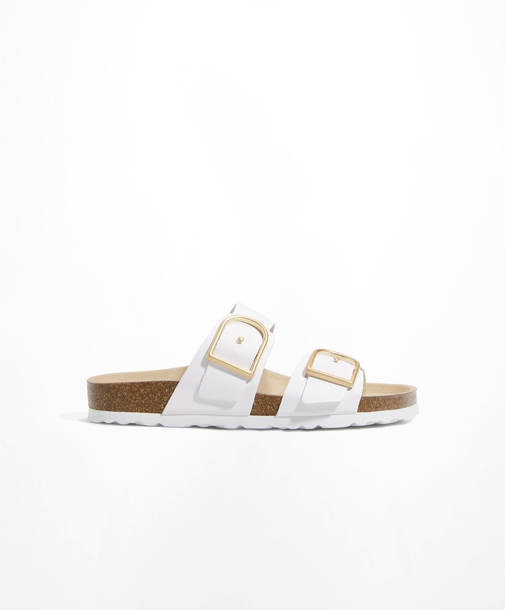 Oysho Spenne Sandals Hvite | NWDI67051