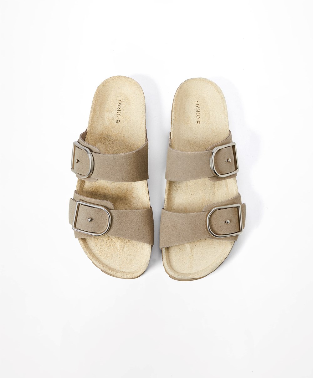 Oysho Spenne Sandals Sand | BCJZ05321