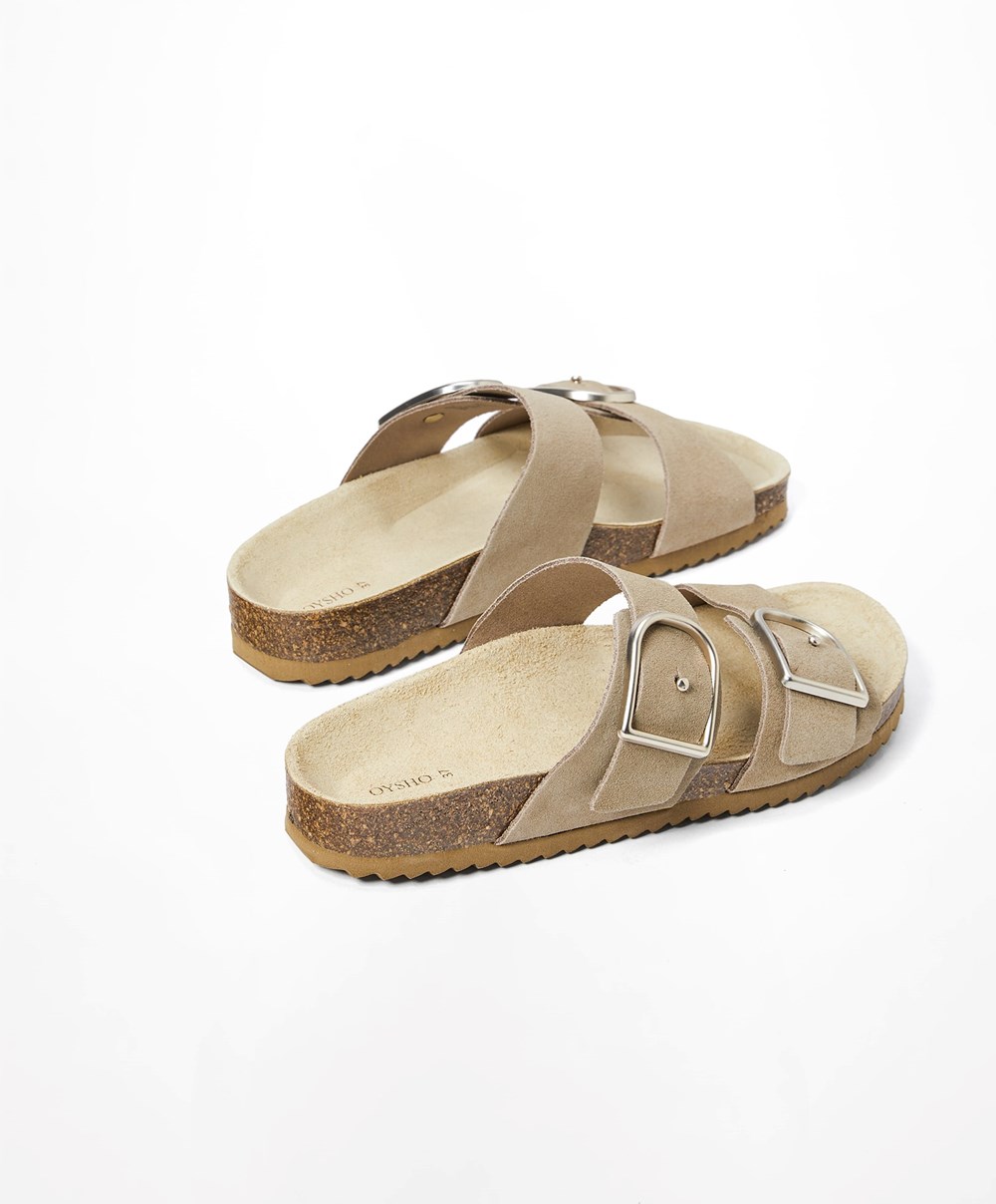 Oysho Spenne Sandals Sand | BCJZ05321