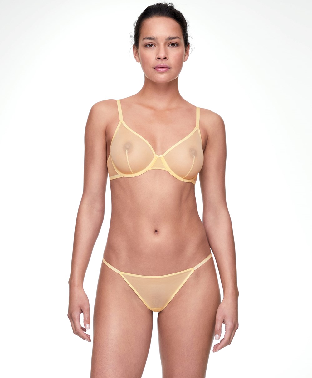 Oysho Strappy Tulle Thong Gul | BXKH37962