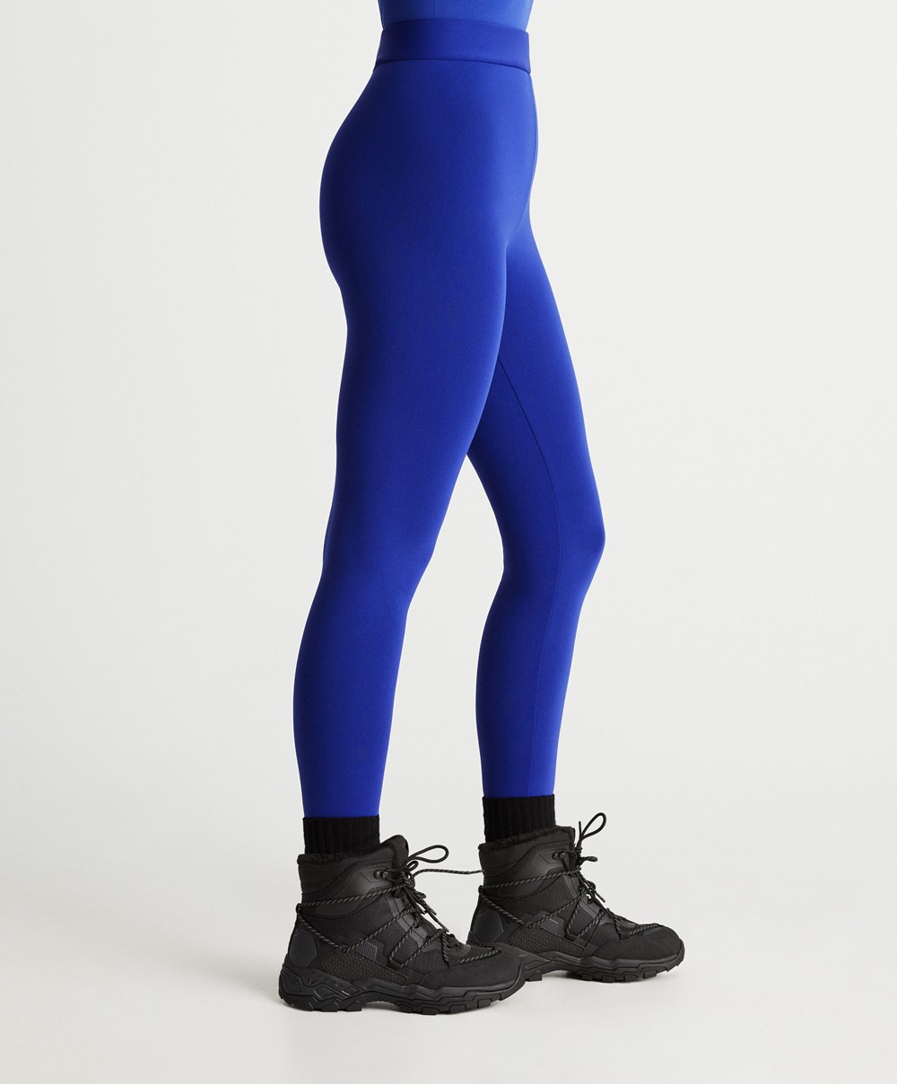 Oysho Super Extra Warm 70cm Ankle-length Leggings Blå | NDTM24031