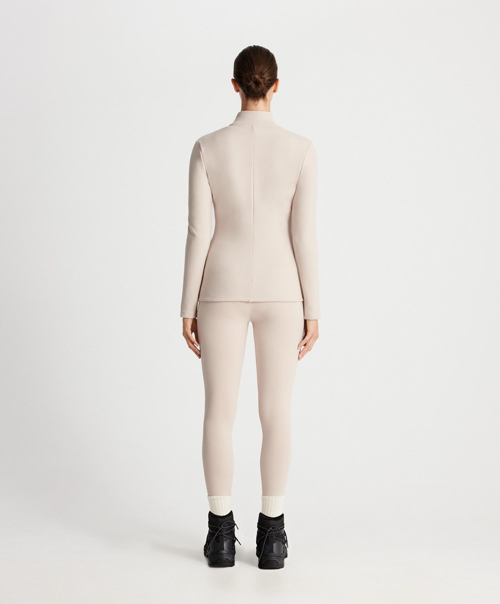 Oysho Super Extra Warm 70cm Ankle-length Leggings Marble | VYCM32845