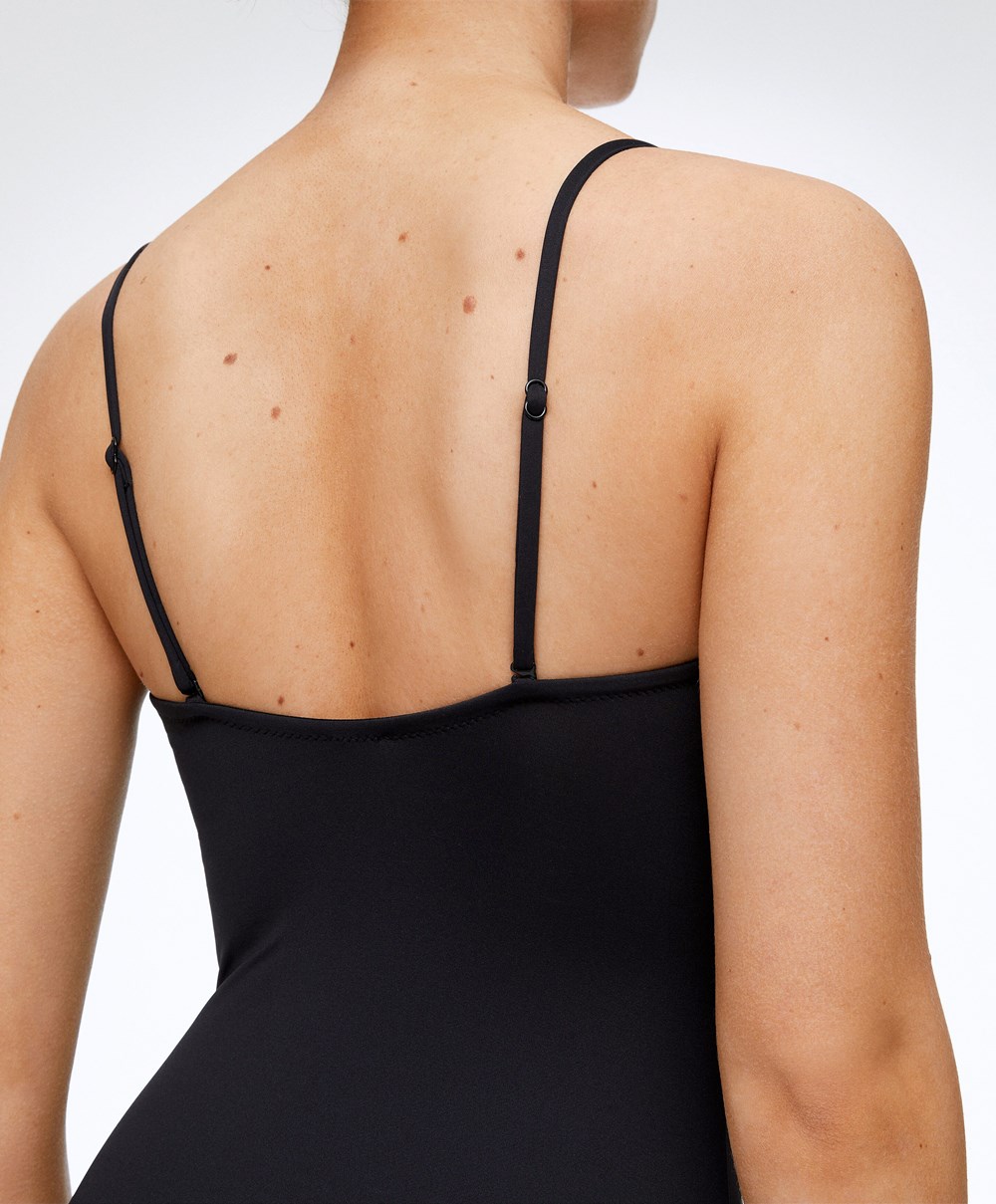 Oysho Sweetheart Neckline Swimsuit Svarte | FZVB49072