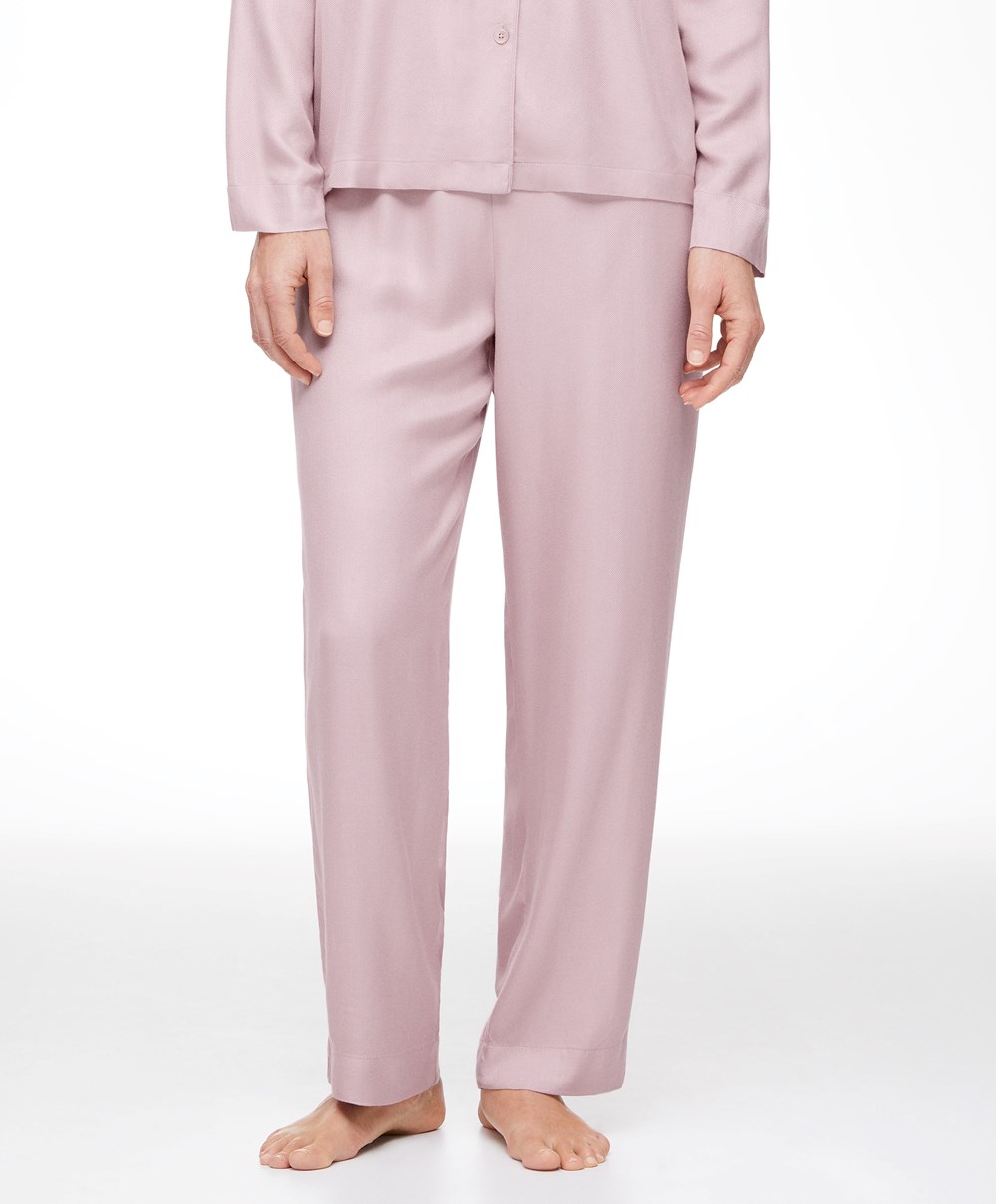 Oysho Trousers With Piping Rosa | IXYW98320