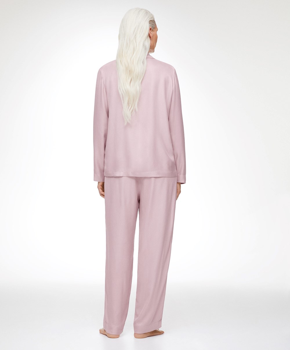 Oysho Trousers With Piping Rosa | NBTD51378