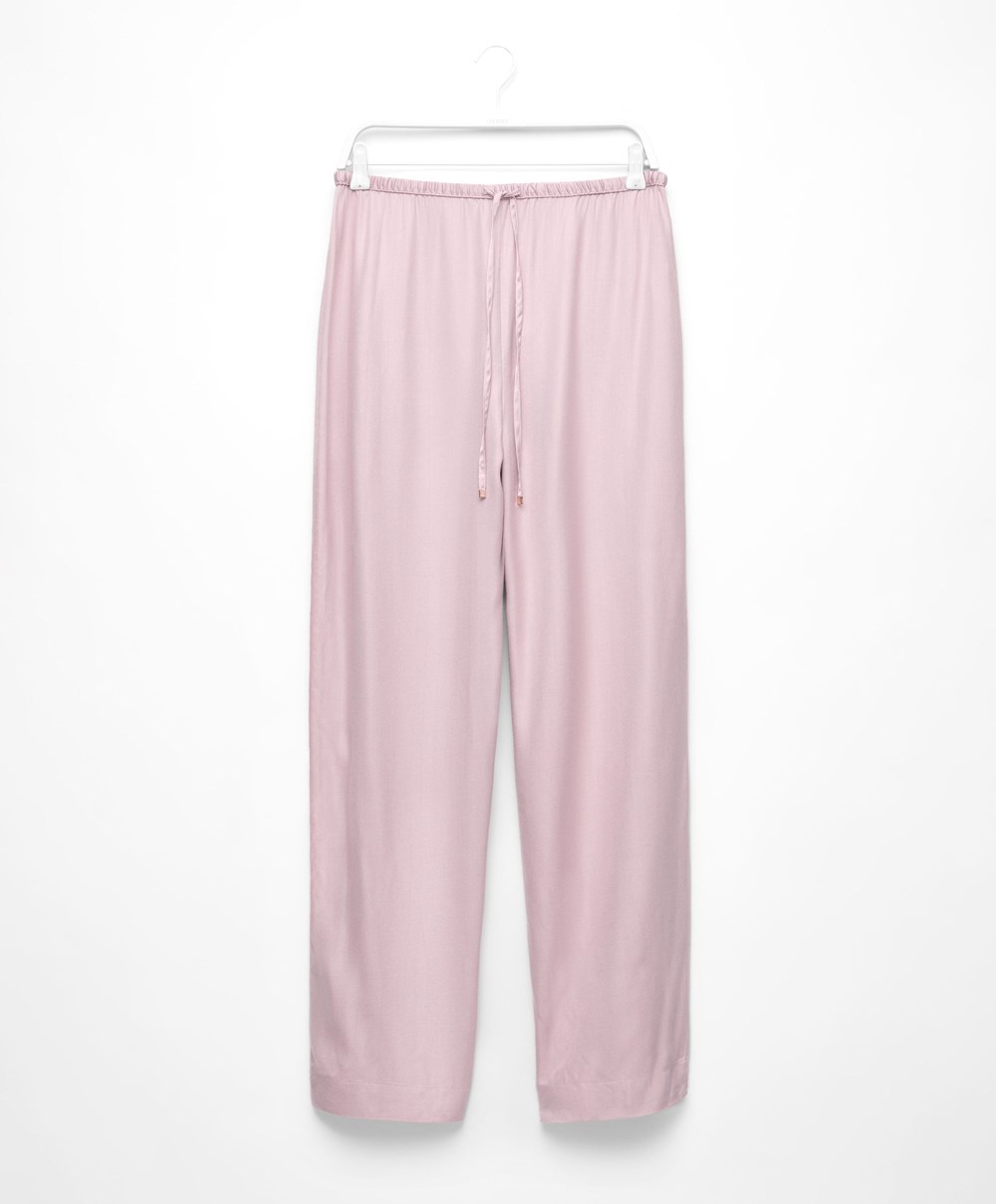 Oysho Trousers With Piping Rosa | NBTD51378