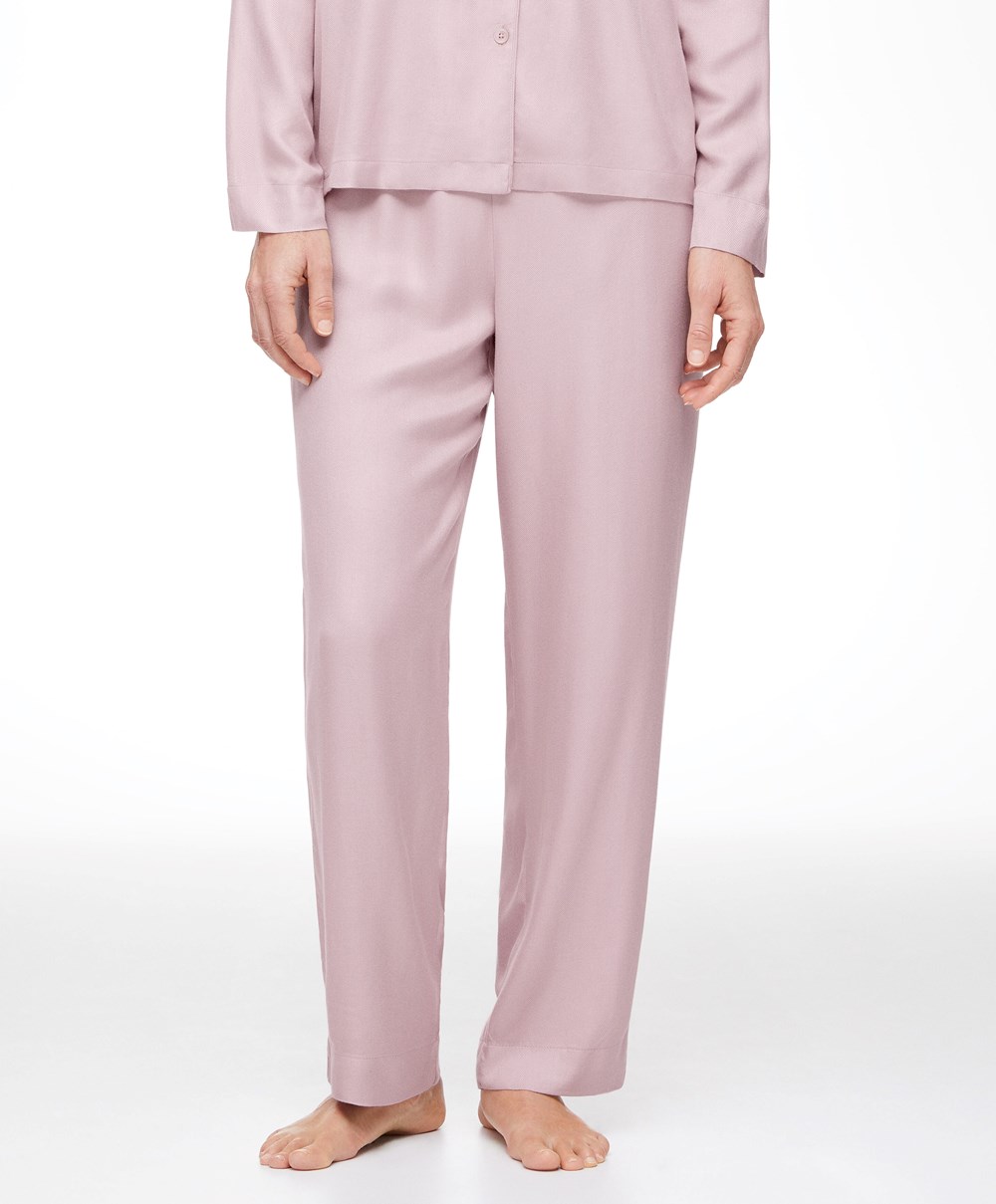 Oysho Trousers With Piping Rosa | NBTD51378