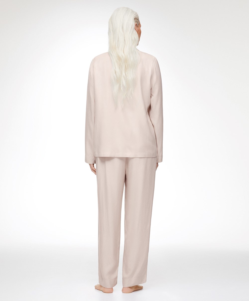 Oysho Trousers With Piping Stone | RLJT76893