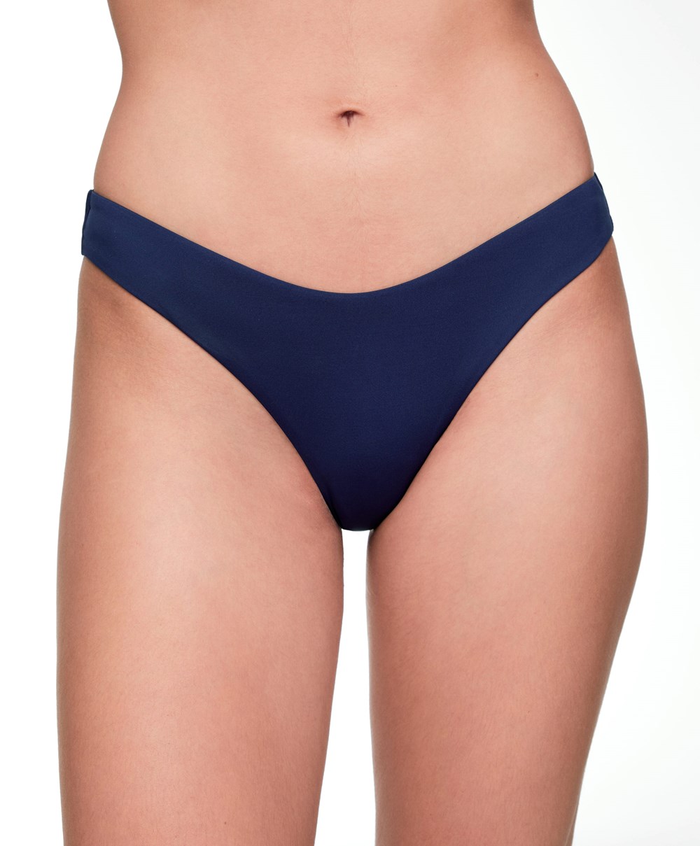 Oysho U-cut Brazilian Bikini Briefs Blå | XGER12849