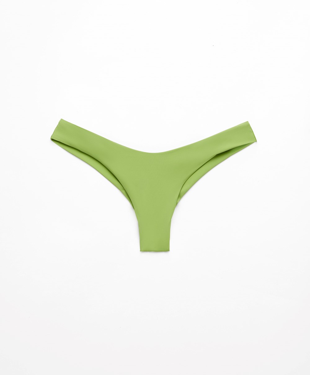 Oysho U-cut Brazilian Bikini Briefs Grønn | WKPG90128