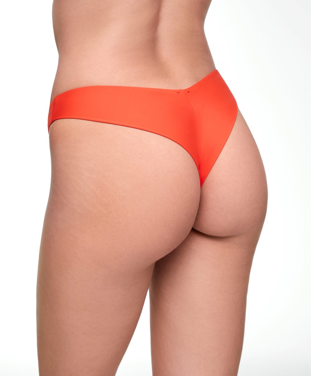 Oysho U-cut Brazilian Bikini Briefs Oransje | LXDJ96712