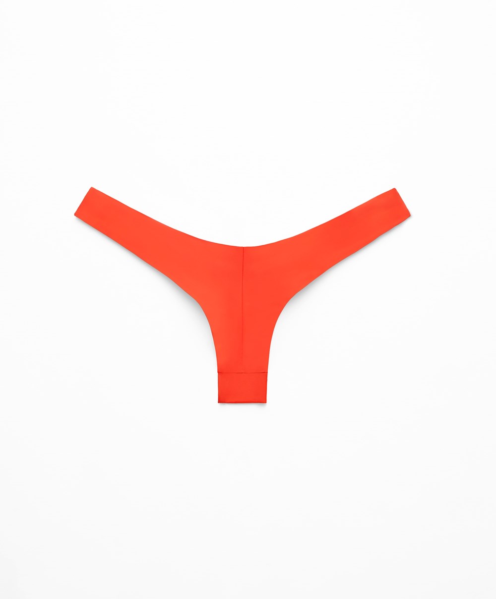 Oysho U-cut Brazilian Bikini Briefs Oransje | LXDJ96712