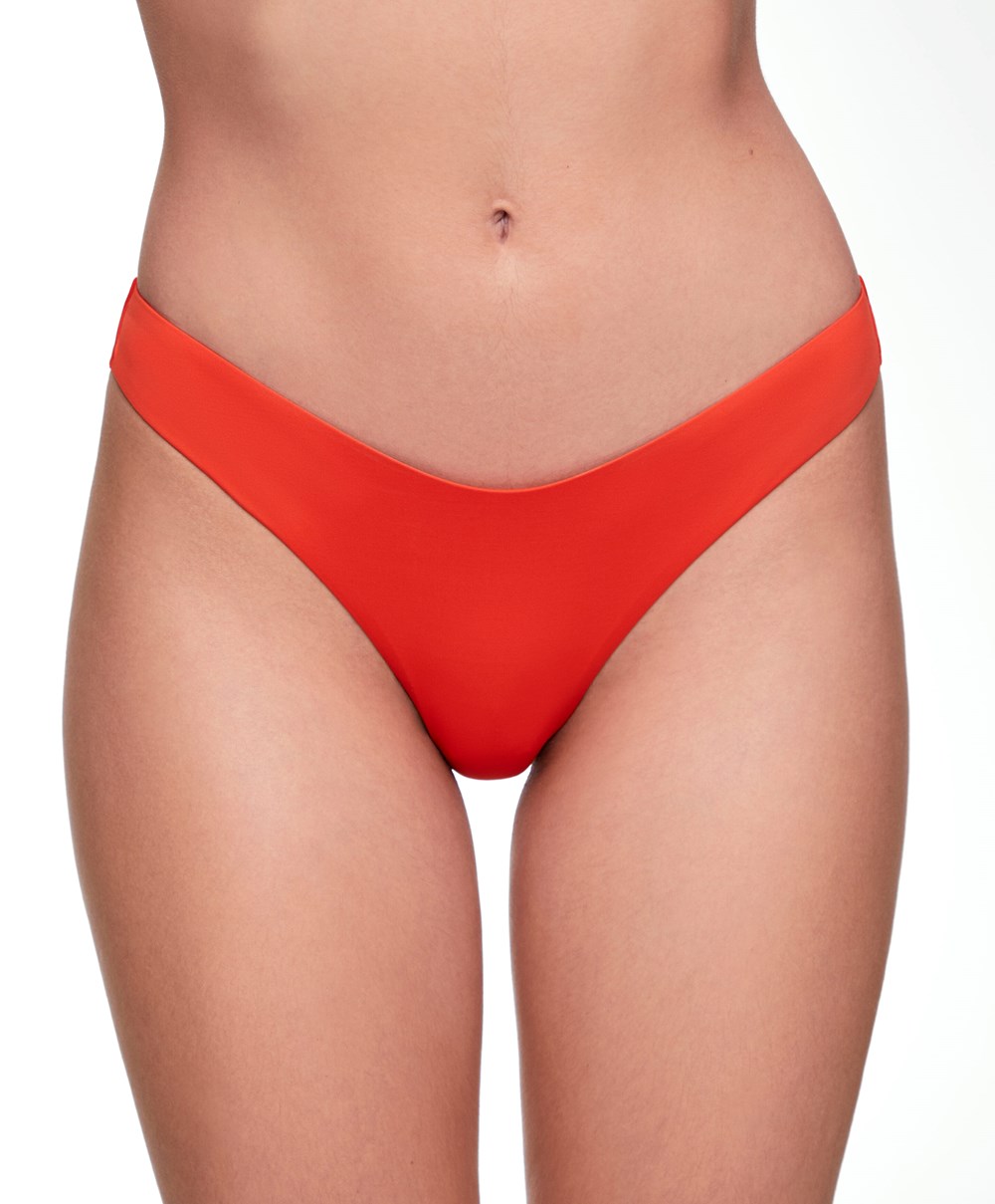 Oysho U-cut Brazilian Bikini Briefs Oransje | LXDJ96712