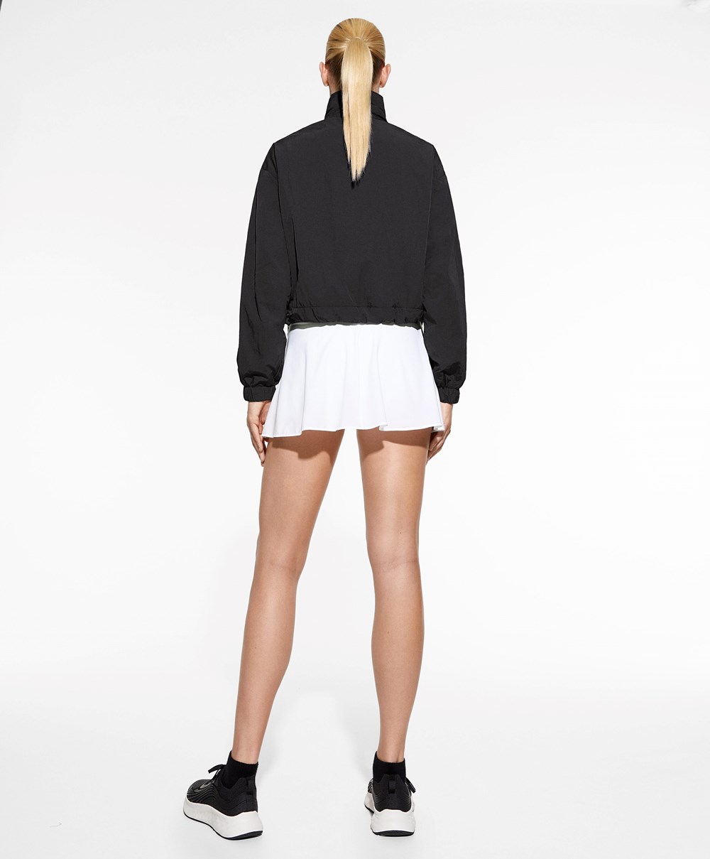 Oysho Vann-repellent Jacket Svarte | FYPM21387