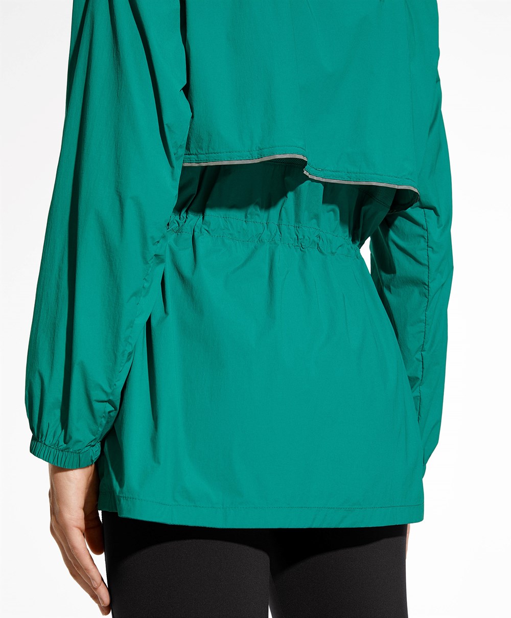 Oysho Vann-repellent Jogge Jacket Washed Emerald | FJTX96801