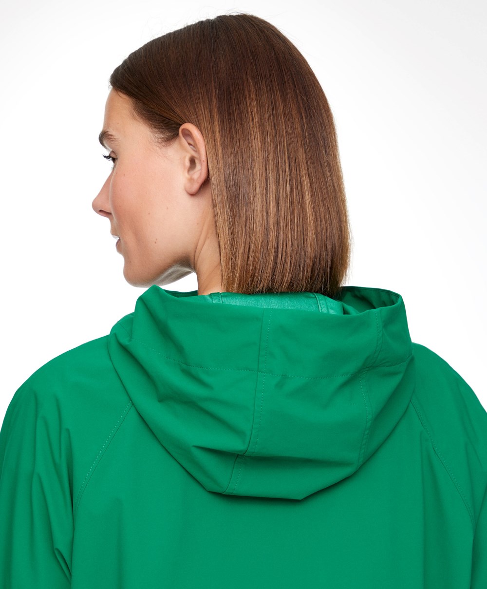 Oysho Vann-repellent Kangaroo Jacket Mørke Grønn | DRUG93712