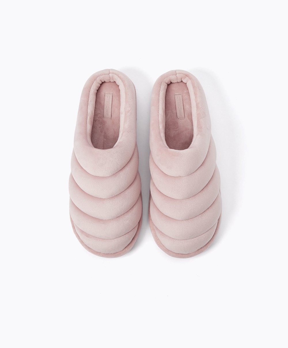 Oysho Vattert Clogs Mauve | REDT36501