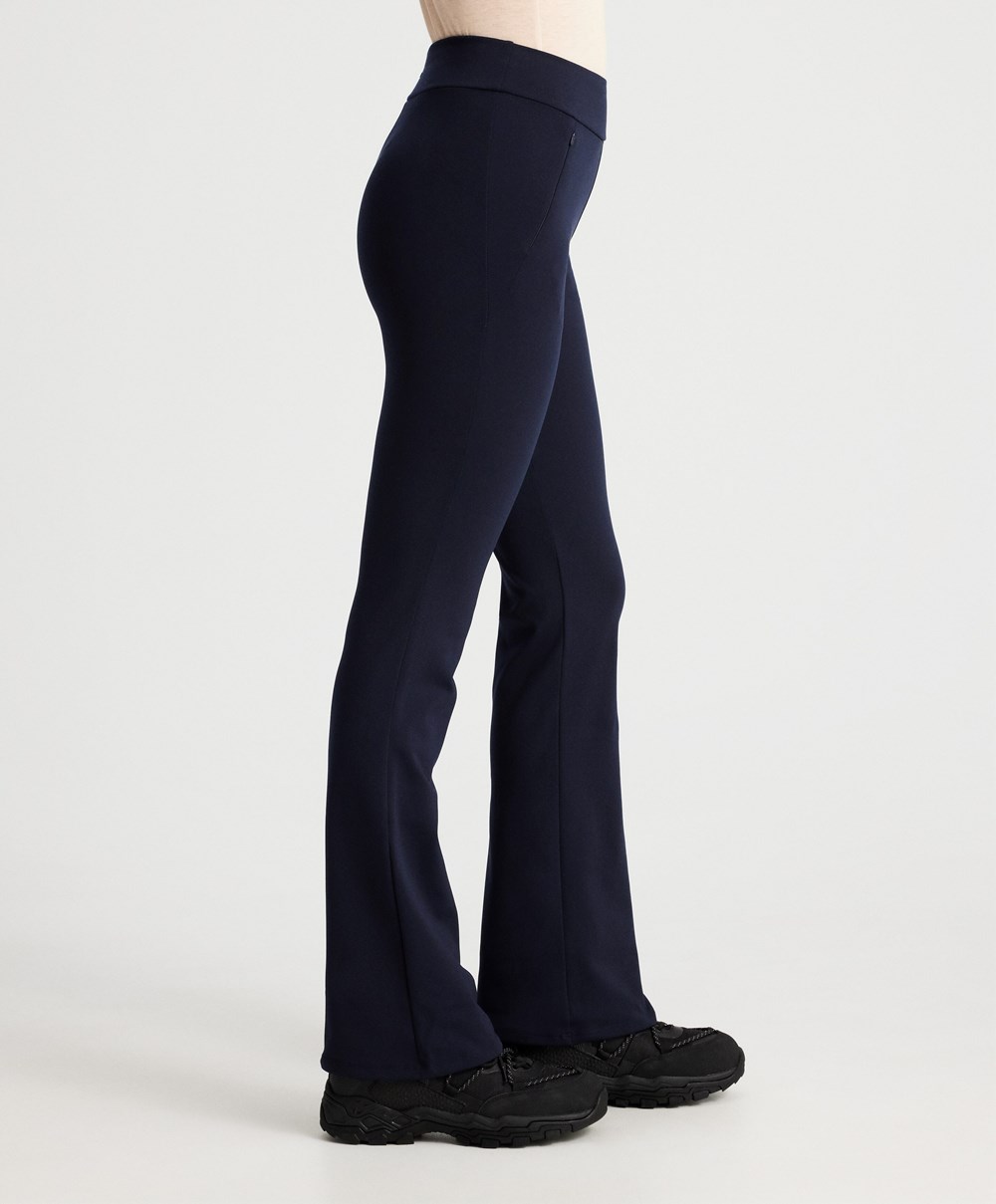 Oysho Warm Flare Trousers Blå | UFIL48602