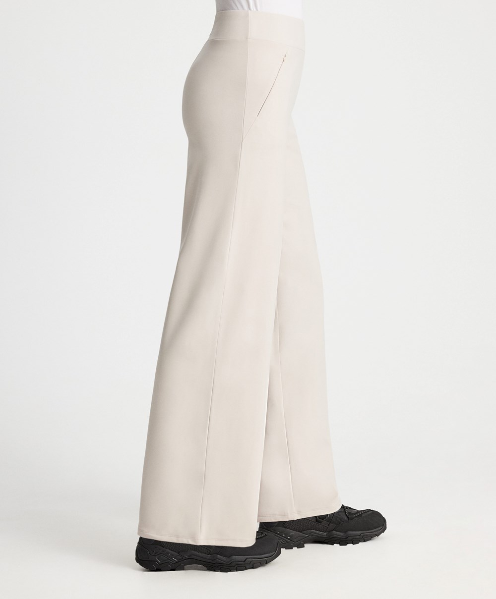 Oysho Warm Rett Trousers Sand | LSKZ37182