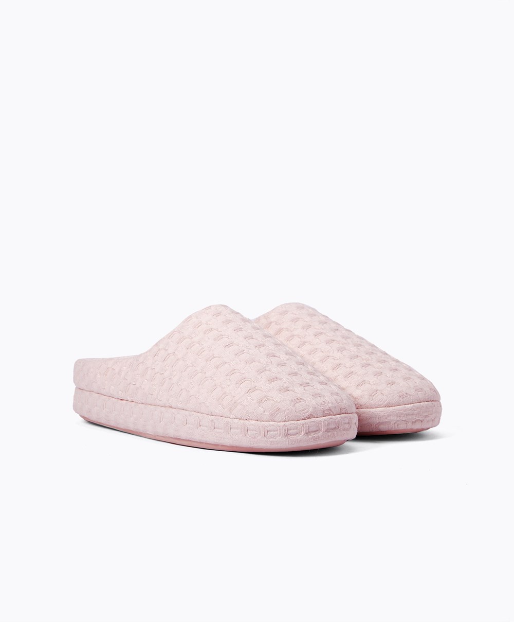 Oysho Weave Mules Rosa | PXVM46205