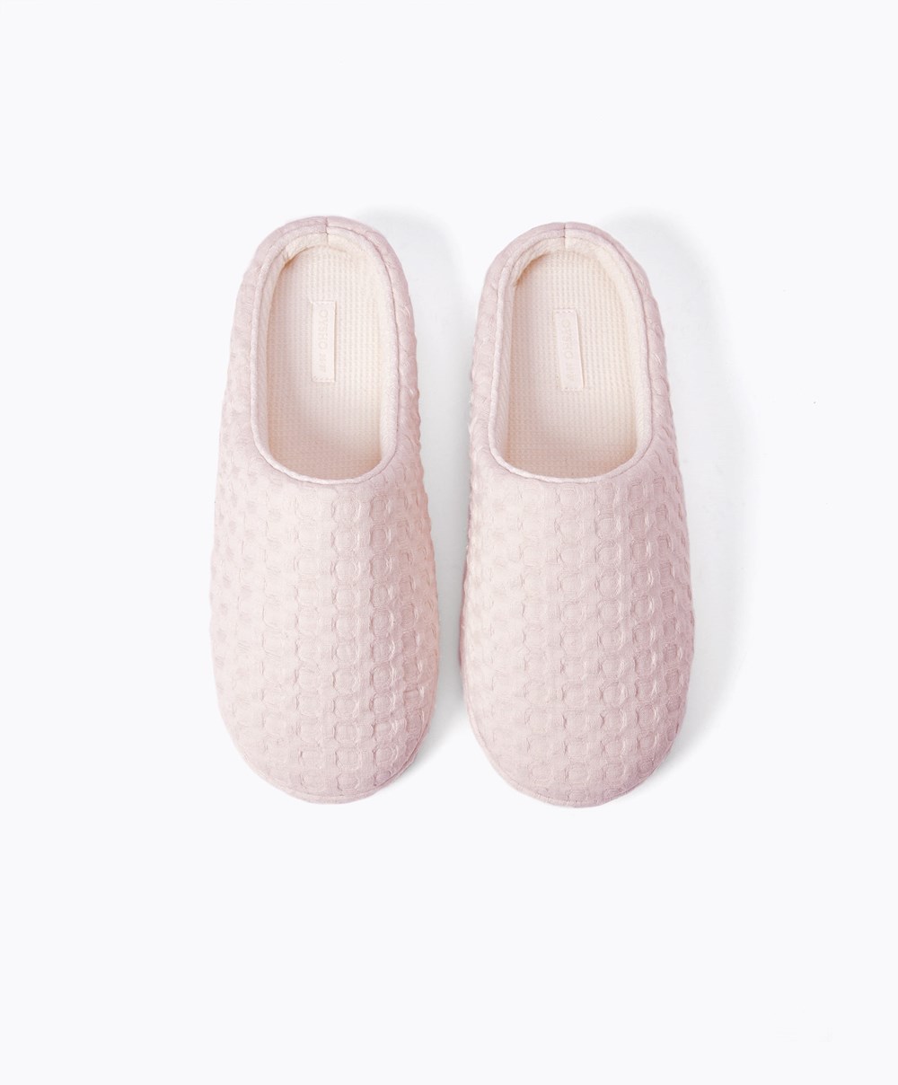 Oysho Weave Mules Rosa | PXVM46205