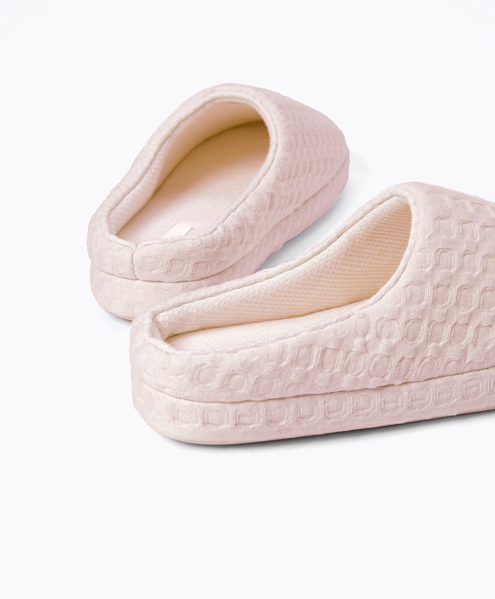 Oysho Weave Mules Rosa | PXVM46205