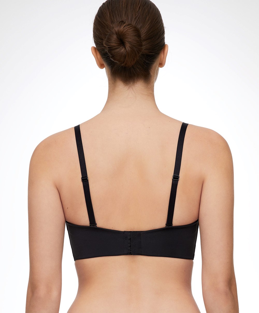 Oysho “u”-neck Removable Straps Bra Svarte | IDLY61073