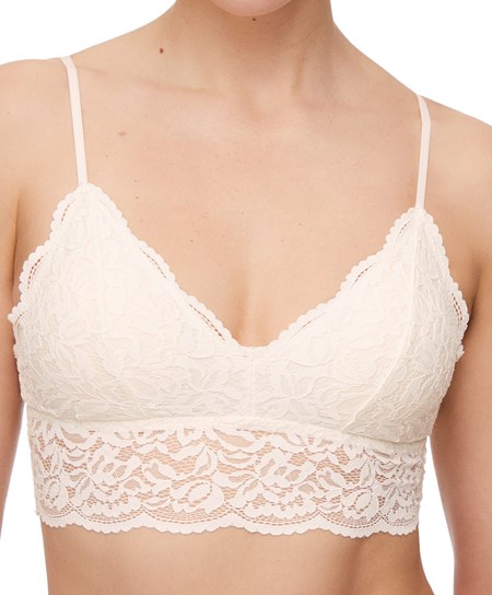 Oysho Blonder Bralette Pale Ecru | GKMC80263