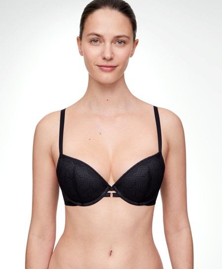 Oysho Blonder Classic Push-up Bra Svarte | RMIQ37614