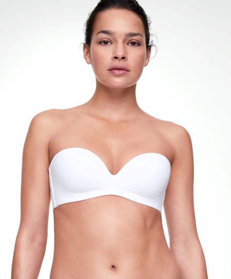 Oysho Bomull Bra With Removable Straps Hvite | XEJB48569