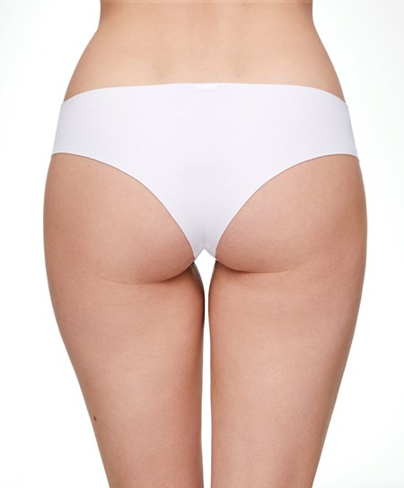 Oysho Bomull Invisible Brazilian Briefs Hvite | YUXR47860