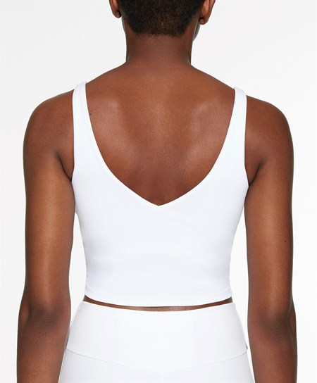 Oysho Comfortlux Strappy Top Hvite | KYHR45368