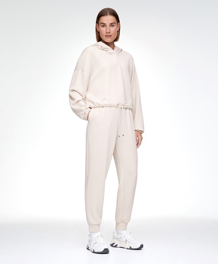 Oysho Ecru Modal Tracksuit Stone | VJZW17826