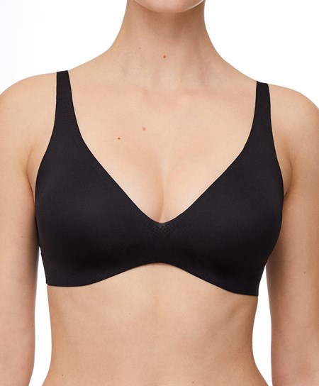 Oysho Invisible Laser-cut Halterneck-style Bra Svarte | ZDJK45012